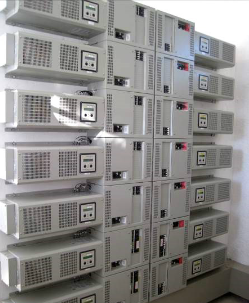 Apollo Inverters with Switchgear Modules in 56kW stack